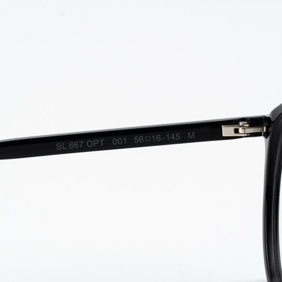 Saint Laurent Men Eyeglasses Black Pilot SL667OPT 001 BRAND NEW - Picture 8 of 12